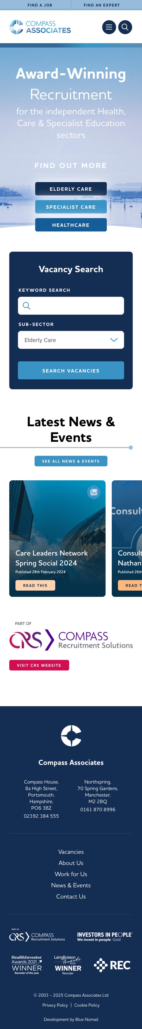 Compass Associates website screenshot